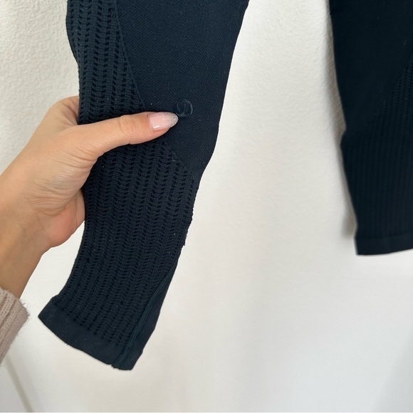 Lululemon Ebb To Street Leggings Bottom Perforation Deep Teal Emerald Size 2 - Picture 6 of 8